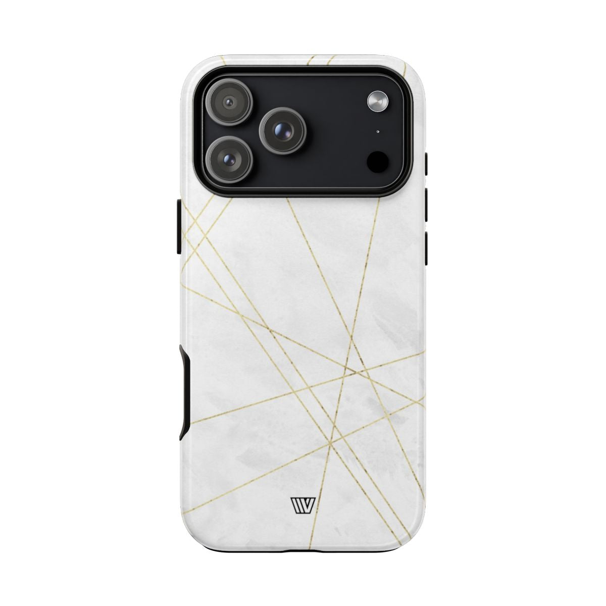 Gold Lines Tough Phone Case – iPhone 17 Pro Max, Glossy
