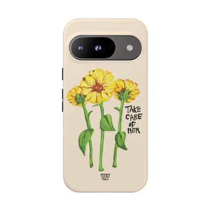TAKE CARE OF HER | Tough Phone Case