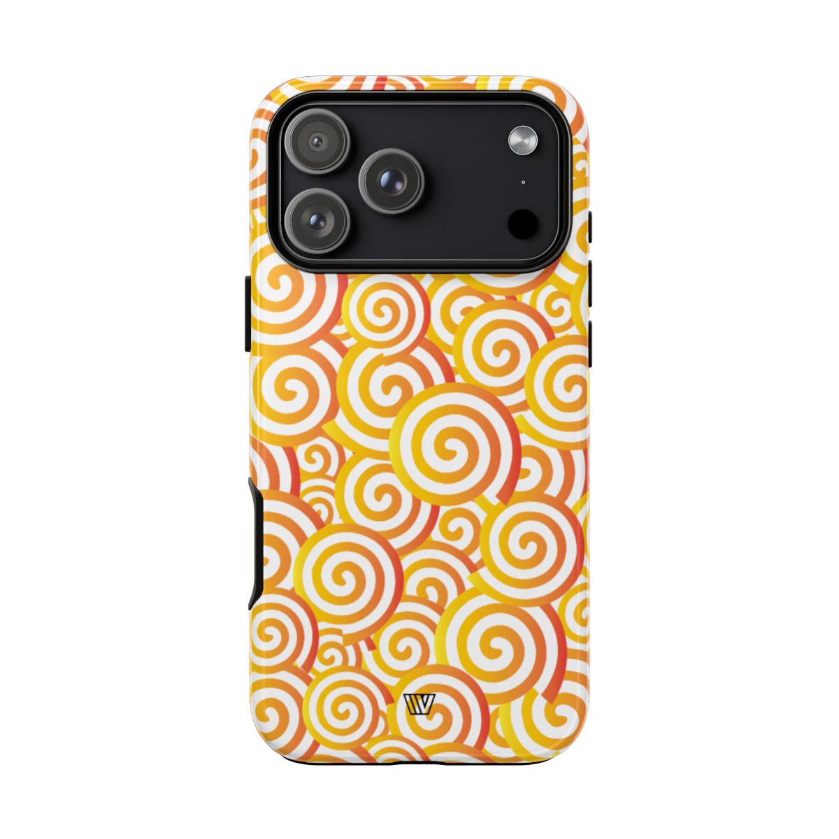 Abstract Spiral Orange Tough Phone Case – iPhone 18 Pro Max, Glossy