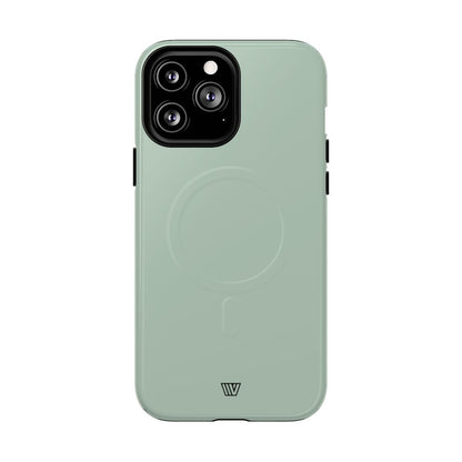Pastel Green Solid MagSafe Tough iPhone Case – iPhone 13 Pro Max, Glossy