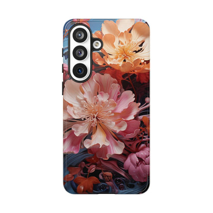 Paint Swirl Flowers Tough Phone Case – Samsung Galaxy S26 Plus, Glossy