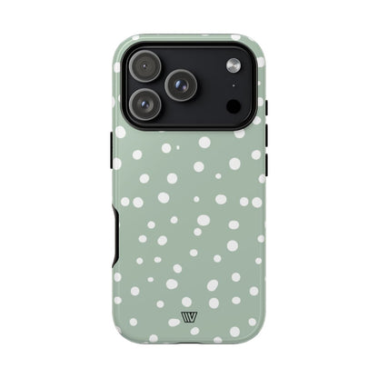 Pastel Green Dots Tough Phone Case – iPhone 18 Pro, Glossy