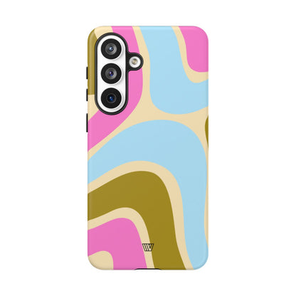 Large Groovy Waves Tough Phone Case – Samsung Galaxy S26 Plus, Matte