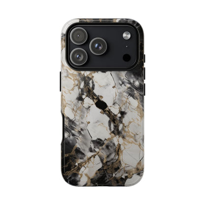 Marble Tough Phone Case – iPhone 17 Pro, Glossy