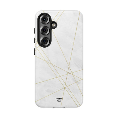 Gold Lines Tough Phone Case – Samsung Galaxy S25, Glossy