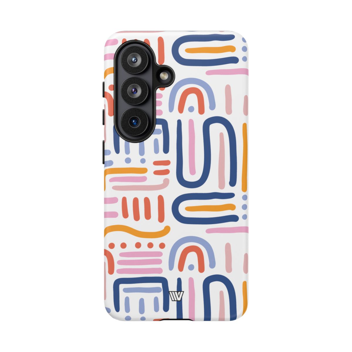 Memphis Bold Lines Tough Phone Case – Samsung Galaxy S26, Matte