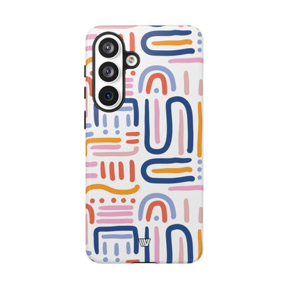 Memphis Bold Lines Tough Phone Case – Samsung Galaxy S26 Plus, Glossy