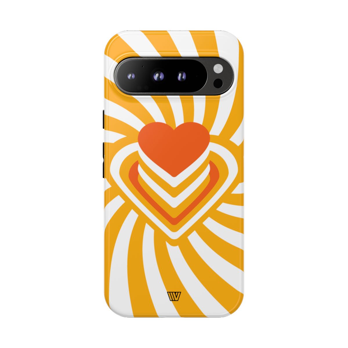Heart Ray Stack Tough Phone Case – Google Pixel 9 Pro XL, Glossy
