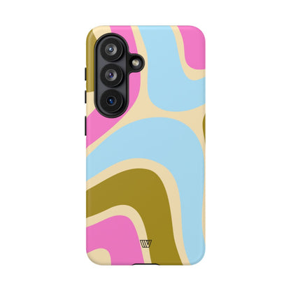 Large Groovy Waves Tough Phone Case – Samsung Galaxy S26, Matte