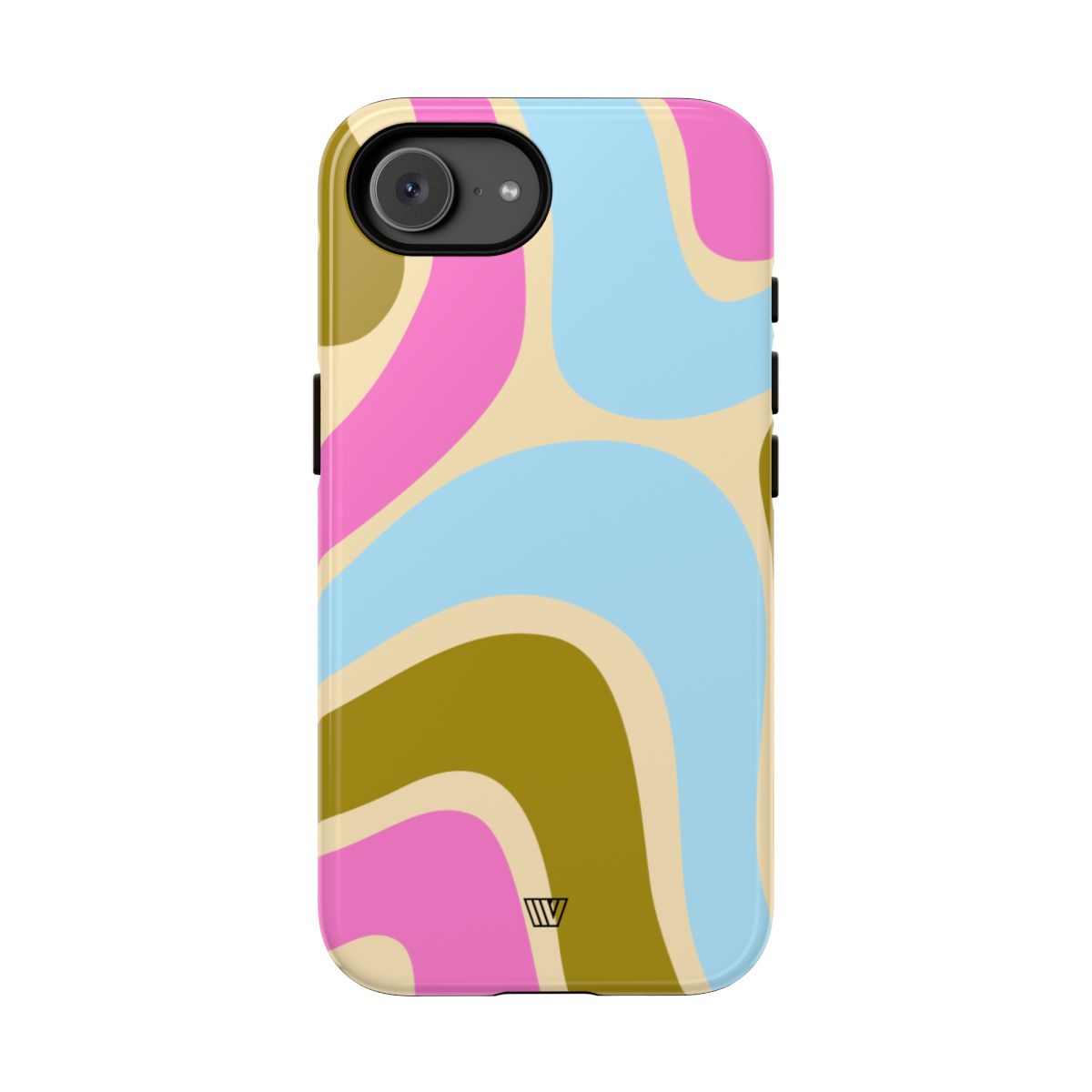 Large Groovy Waves Tough Phone Case – iPhone 16e, Glossy