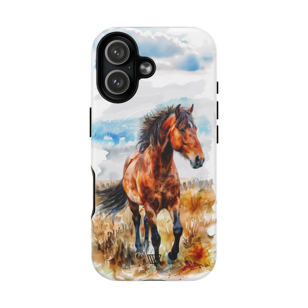 Watercolor Horse MagSafe Tough iPhone Case – iPhone 17, Matte