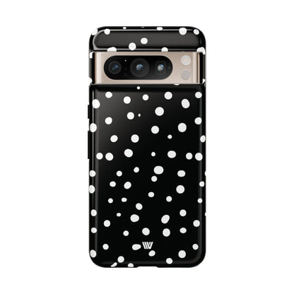 Black and White Dots Tough Phone Case – Google Pixel 8 Pro, Glossy