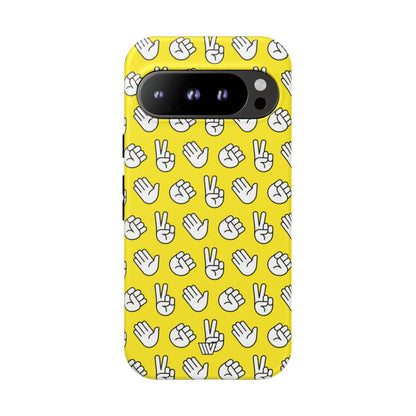 Rock Paper Scissors Tough Phone Case – Google Pixel 9 Pro, Matte
