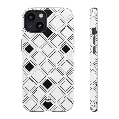 Geometric Focus Tough Phone Case – iPhone 13, Glossy