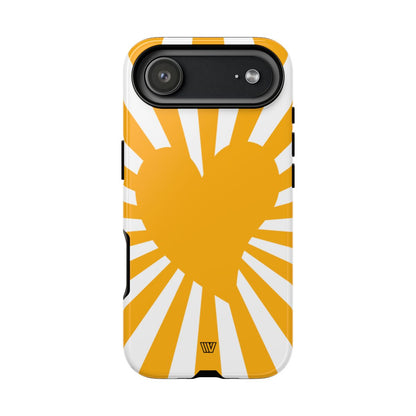 Heart Sun Rays Tough Phone Case – iPhone 17 Air, Glossy