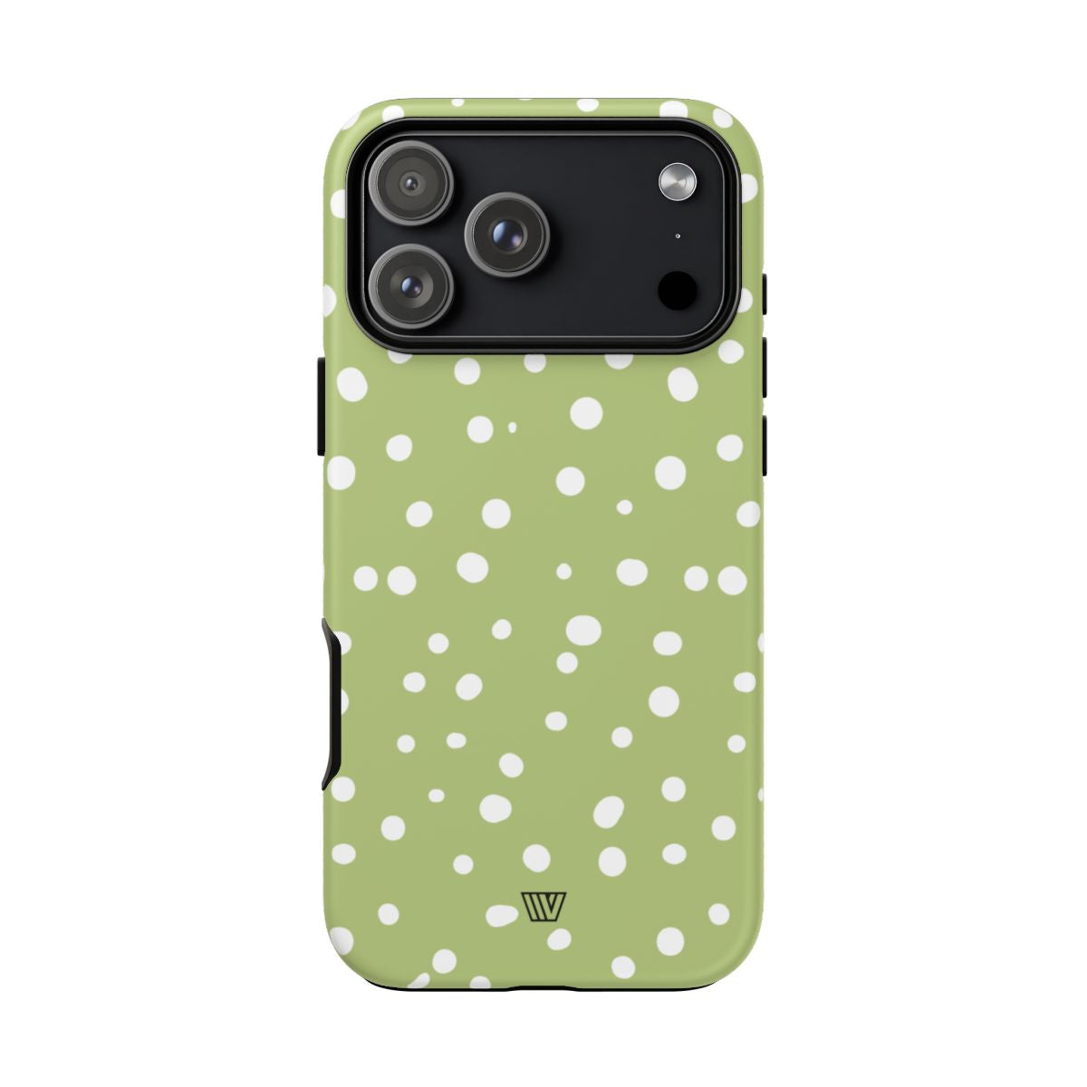 Pale Olive Dots Tough Phone Case – iPhone 18 Pro Max, Matte