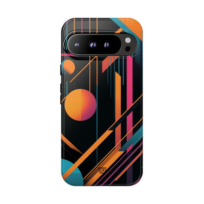 Bold Retro Lines Tough Phone Case – Google Pixel 9 Pro XL, Glossy