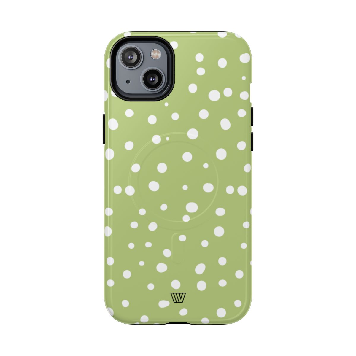 PALE OLIVE DOTS | MagSafe Tough iPhone Case