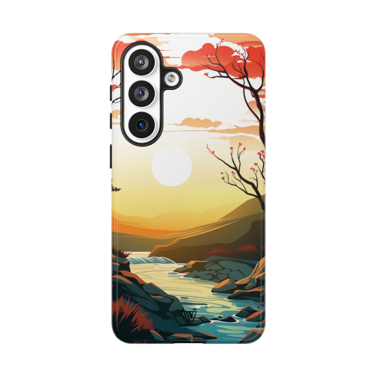 River Sunset Tough Phone Case – Samsung Galaxy S26 Plus, Glossy
