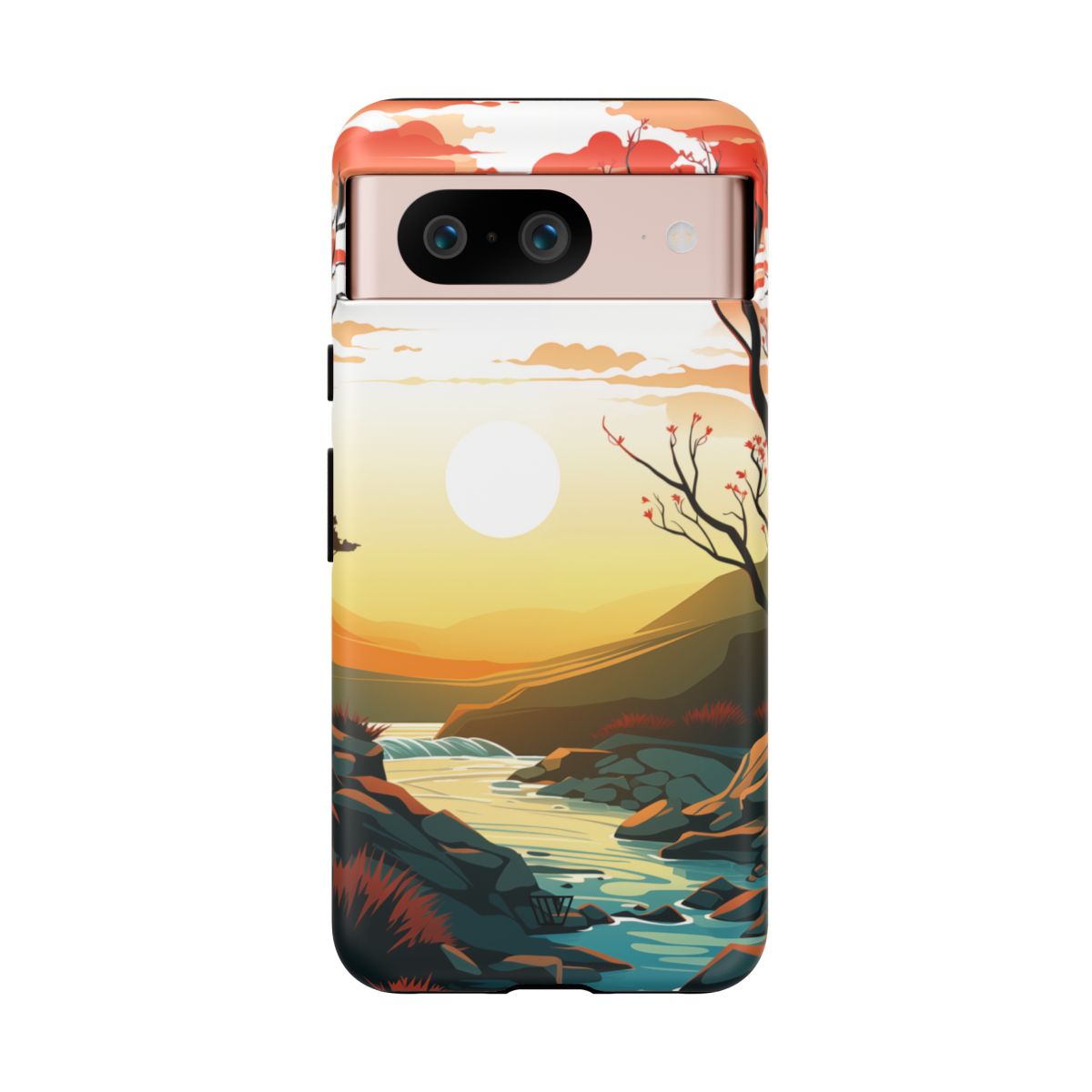 River Sunset Tough Phone Case – Google Pixel 8, Matte