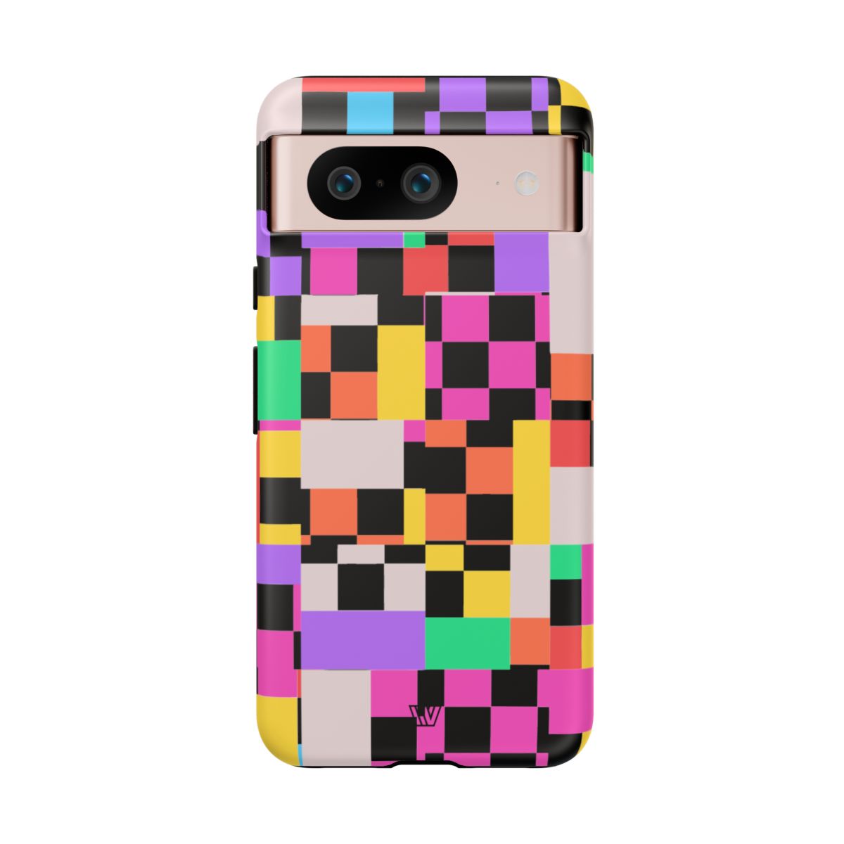 Mashed Up Checkerboard Tough Phone Case – Google Pixel 8, Matte