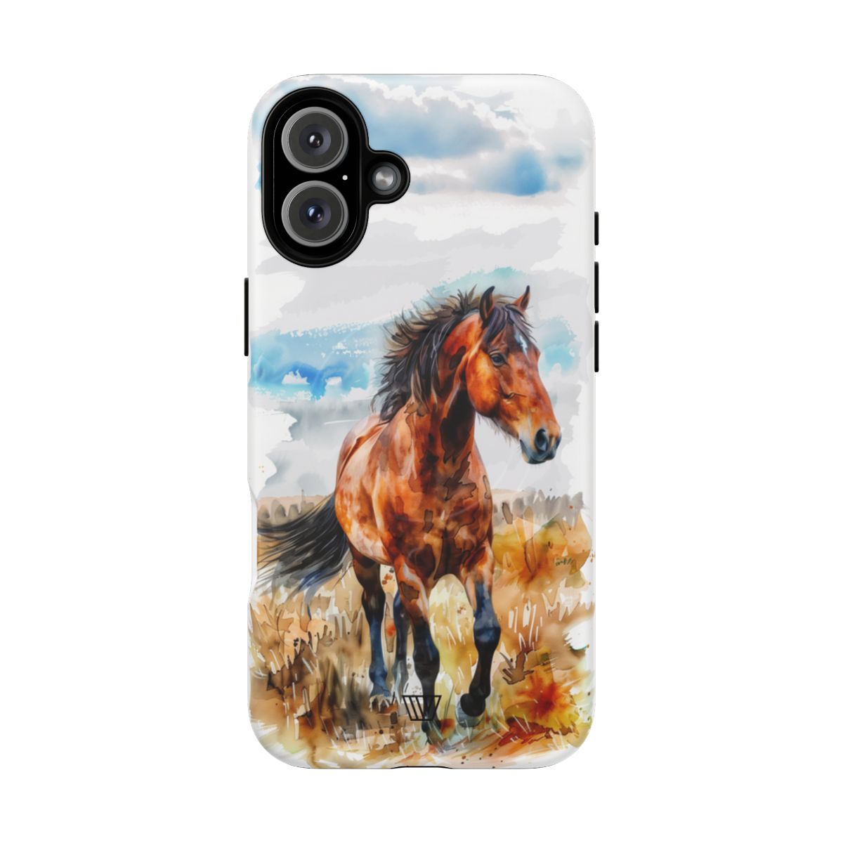 Watercolor Horse MagSafe Tough iPhone Case – iPhone 16 Plus, Matte