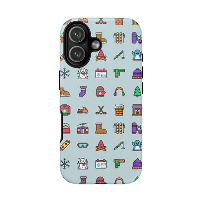 Winter Icons Tough Phone Case – iPhone 17, Matte