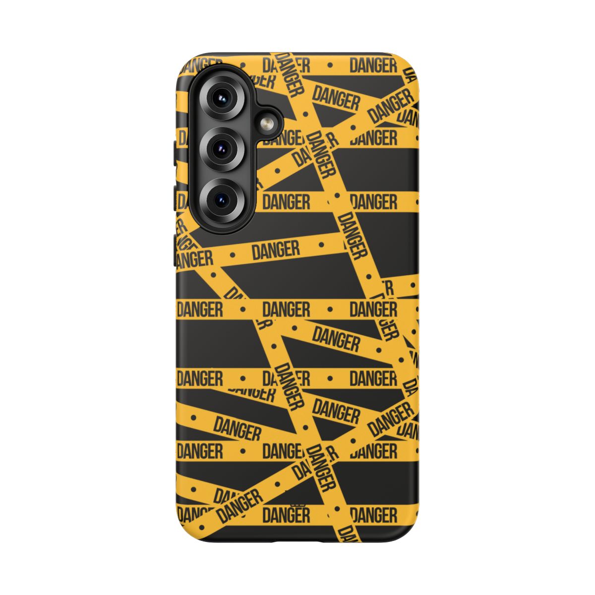 Danger Tape Tough Phone Case – Samsung Galaxy S25 Plus, Matte