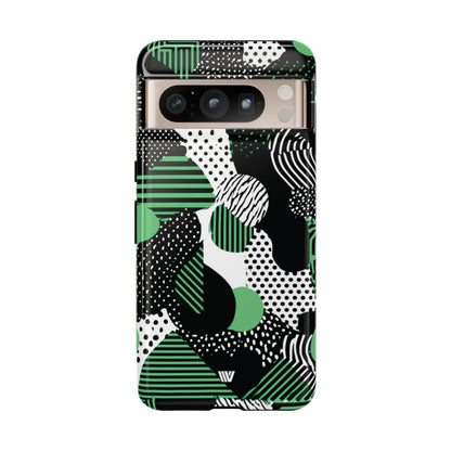 Pattern Clash Tough Phone Case – Google Pixel 8 Pro, Glossy
