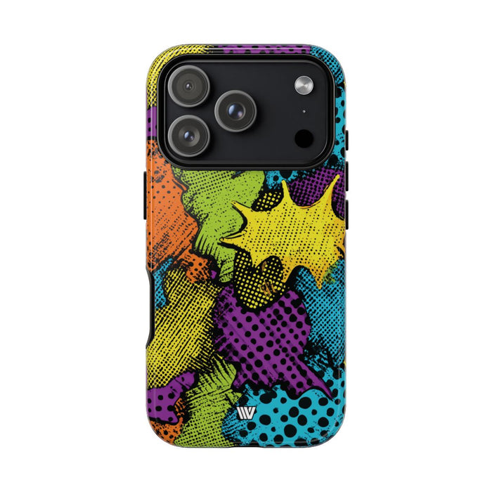 Comic Burst Tough Phone Case – iPhone 18 Pro, Glossy