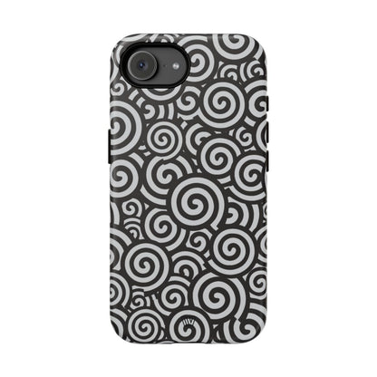 Abstract Sprial Tough Phone Case – iPhone 17e, Matte