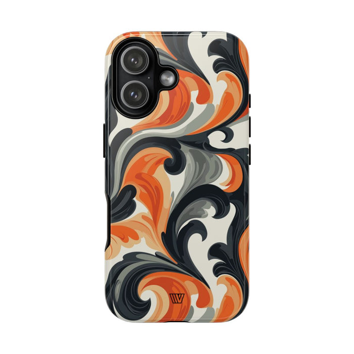 Baroque Swirl Tough Phone Case – iPhone 17, Glossy
