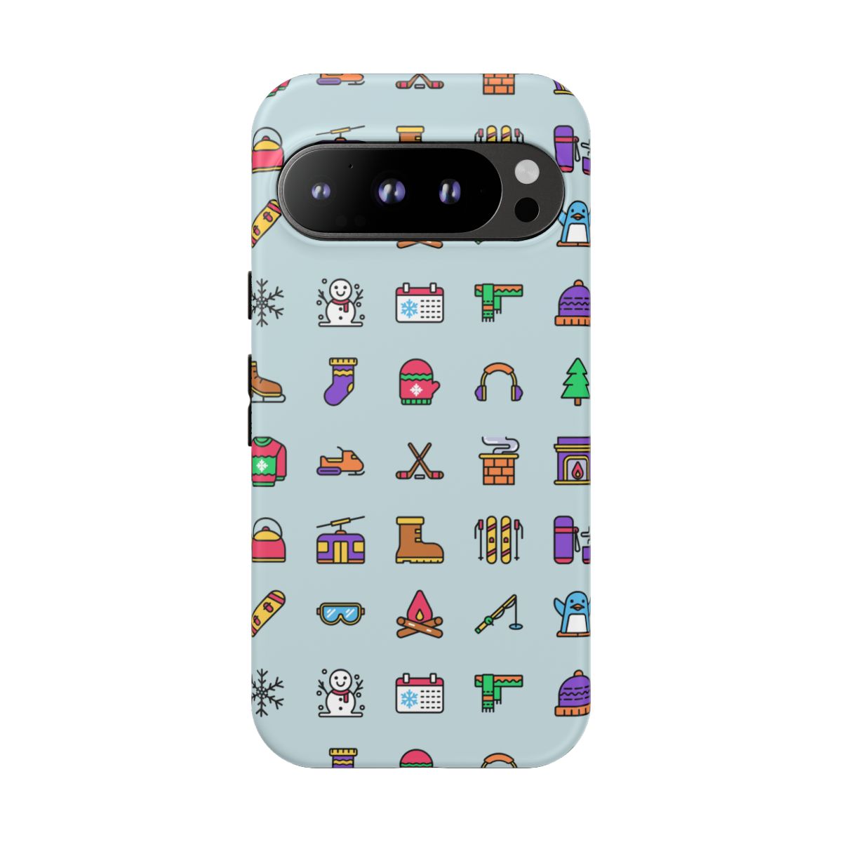 Winter Icons Tough Phone Case – Google Pixel 9 Pro, Matte