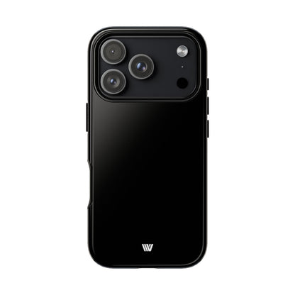 Jet Black Tough Phone Case – iPhone 18 Pro, Glossy