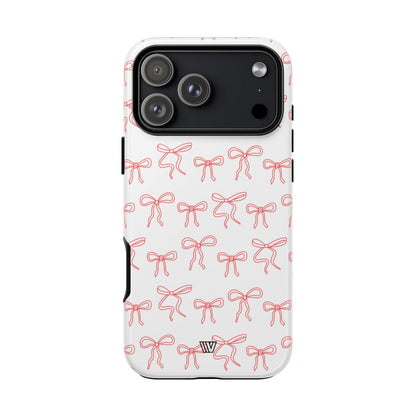 Red Ribbon Charm Tough Phone Case – iPhone 18 Pro Max, Glossy