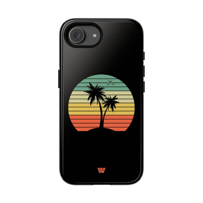 Retro Palms Tough Phone Case – iPhone 16e, Glossy