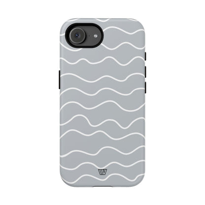 Gray Waves Tough Phone Case – iPhone 17e, Matte