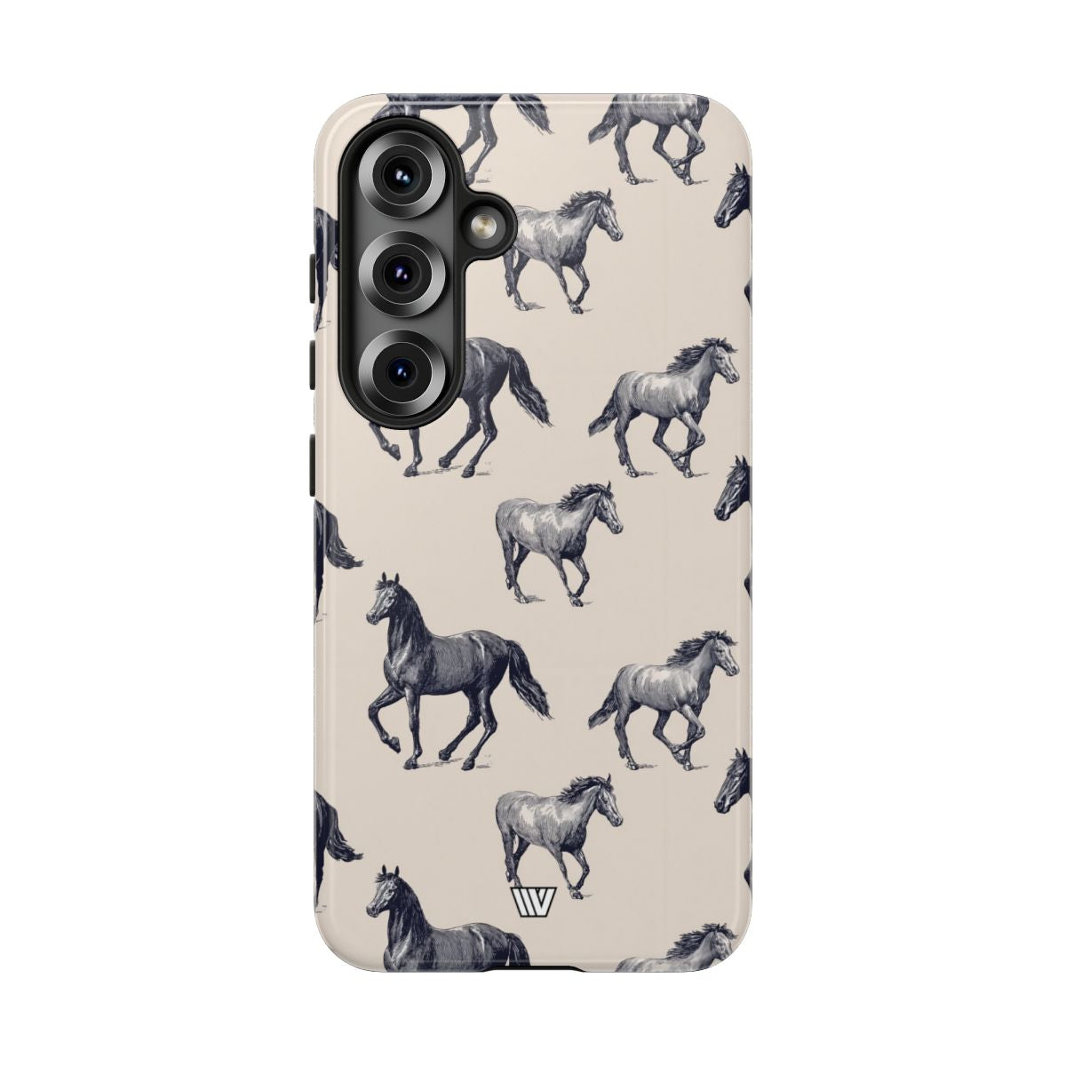 Horse Sketches Tough Phone Case – Samsung Galaxy S25, Glossy