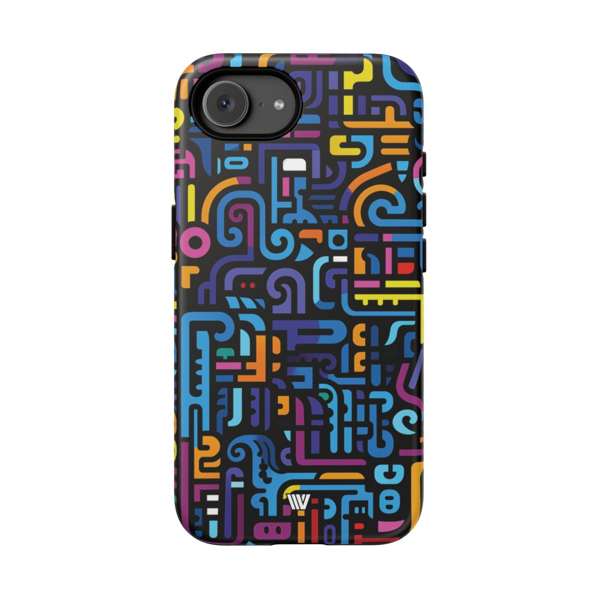 Neon Glyphs Tough Phone Case – iPhone 16e, Matte