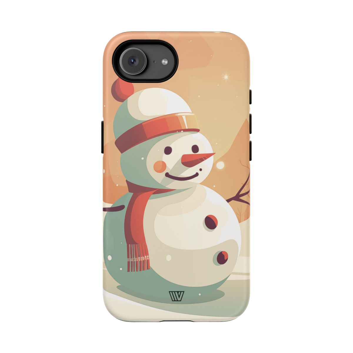 Sunset Snowman Tough Phone Case – iPhone 16e, Matte