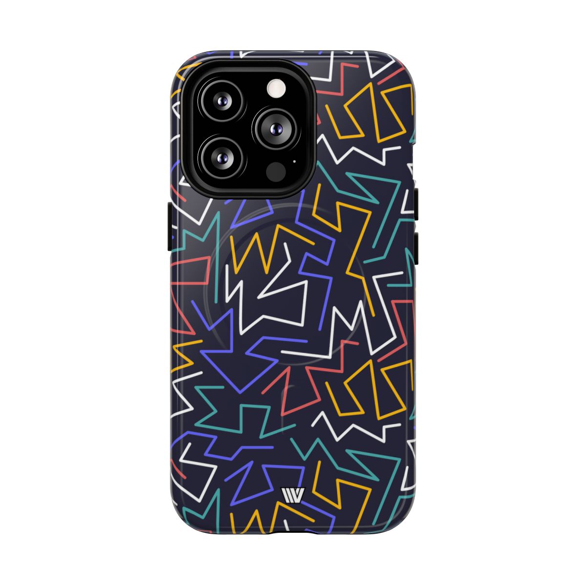 Zigzag Night MagSafe Tough iPhone Case – iPhone 13 Pro, Glossy