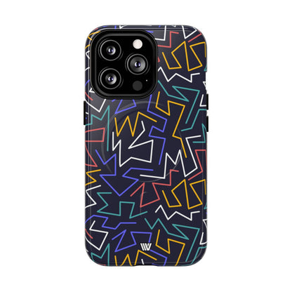 Zigzag Night MagSafe Tough iPhone Case – iPhone 13 Pro, Glossy