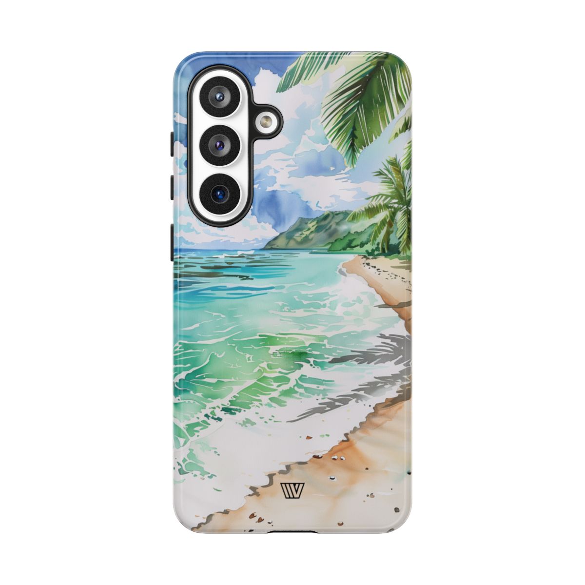 Watercolor Beach Tough Phone Case – Samsung Galaxy S26 Plus, Glossy