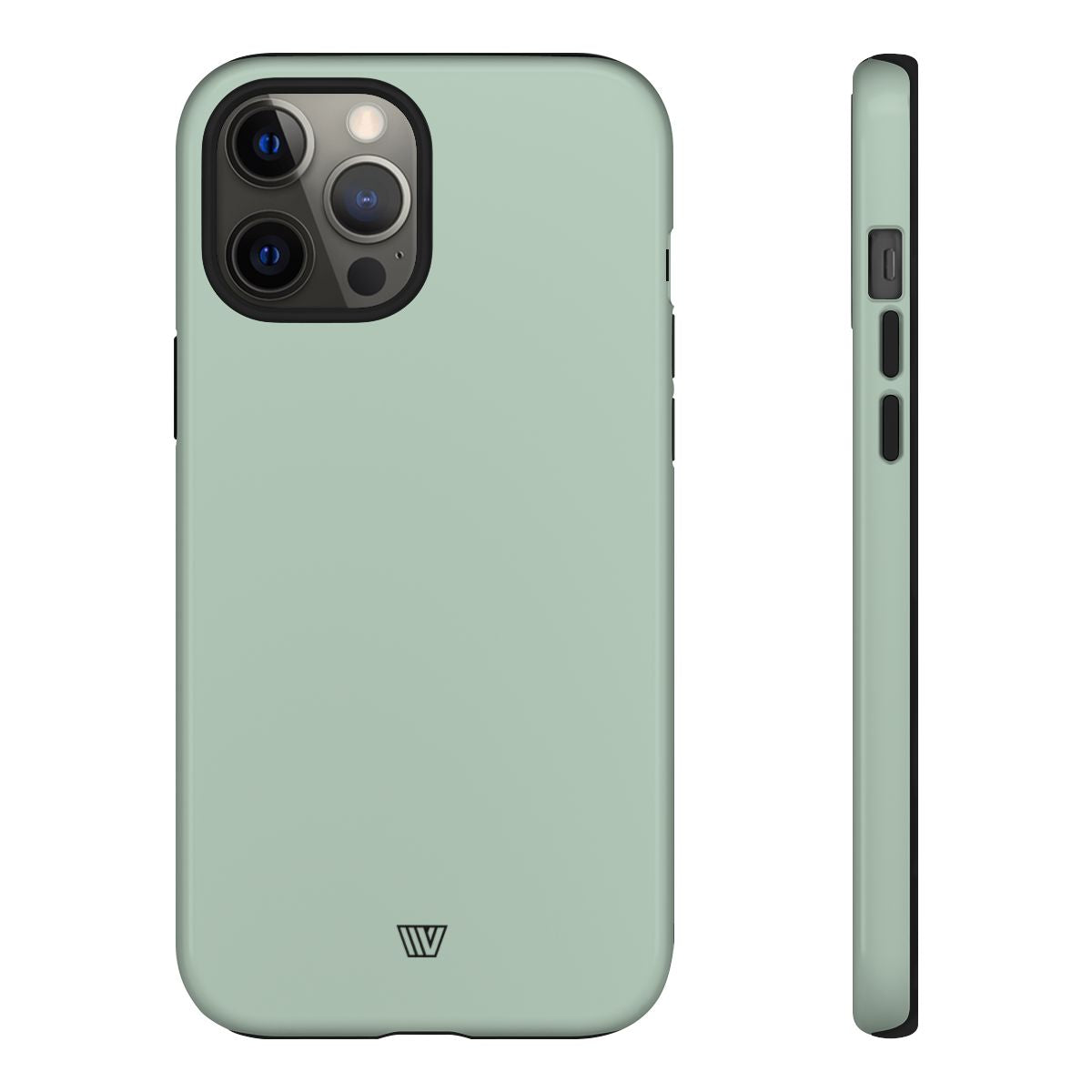Pastel Green Solid Tough Phone Case – iPhone 12 Pro Max, Glossy