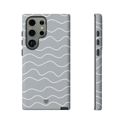 Gray Waves Tough Phone Case – Samsung Galaxy S23 Ultra, Matte