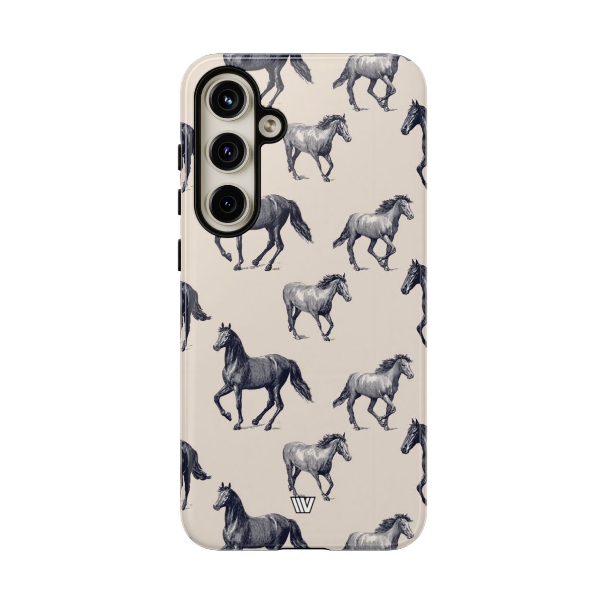 Horse Sketches Tough Phone Case – Samsung Galaxy S24 Plus, Glossy