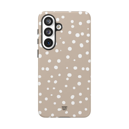 Beige Dots Tough Phone Case – Samsung Galaxy S26 Plus, Matte