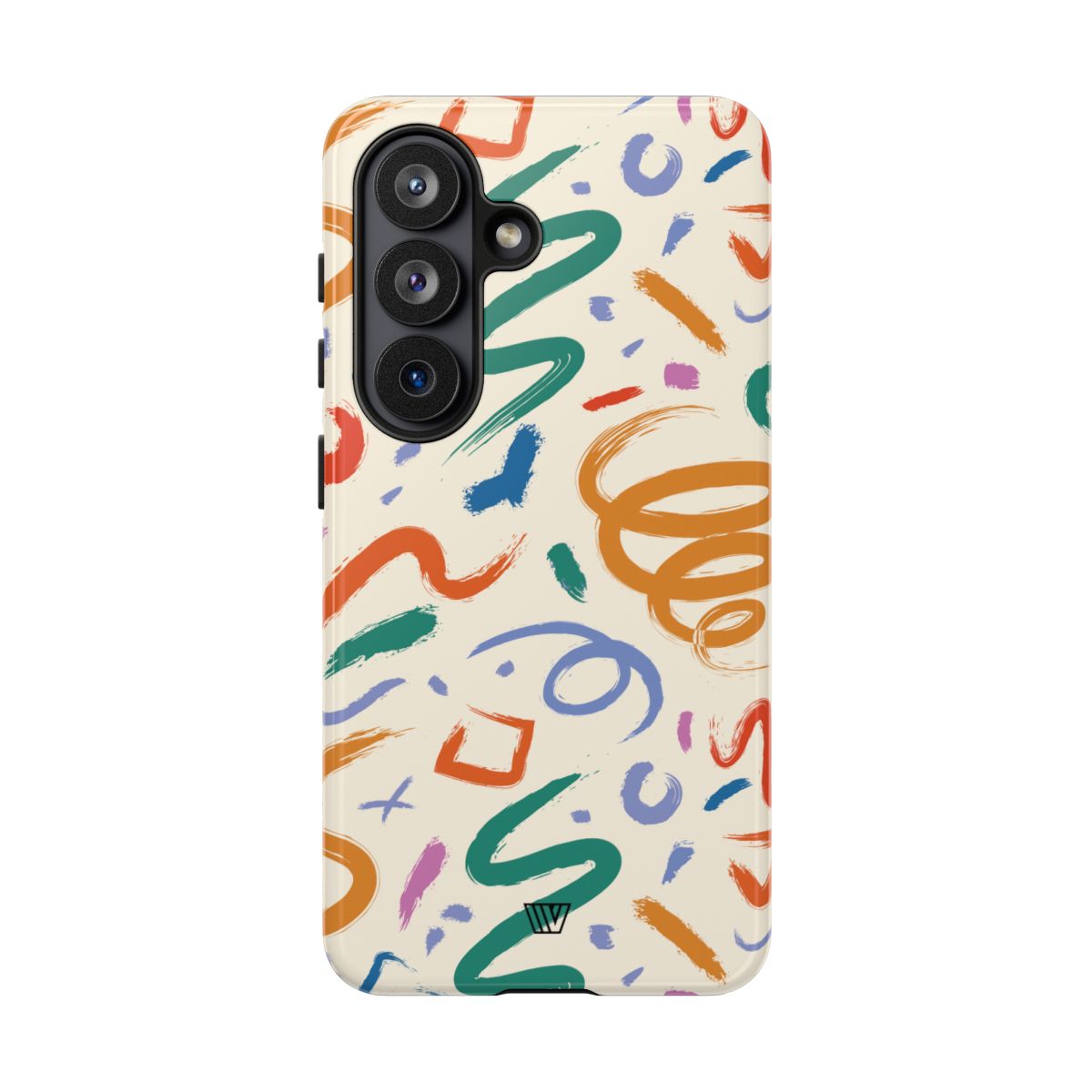 Doodle Brush Strokes Tough Phone Case – Samsung Galaxy S26, Glossy