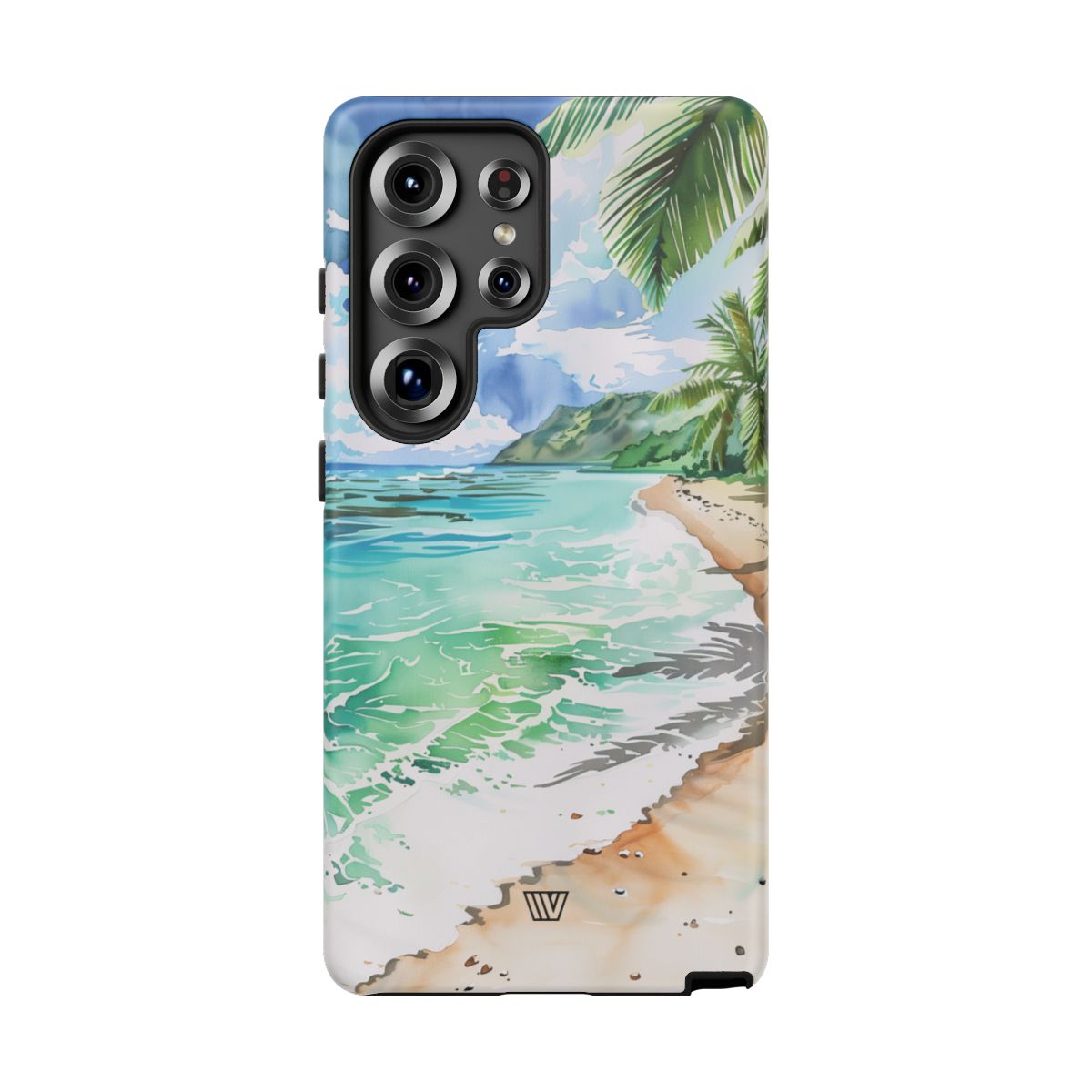 Watercolor Beach Tough Phone Case – Samsung Galaxy S25 Ultra, Matte