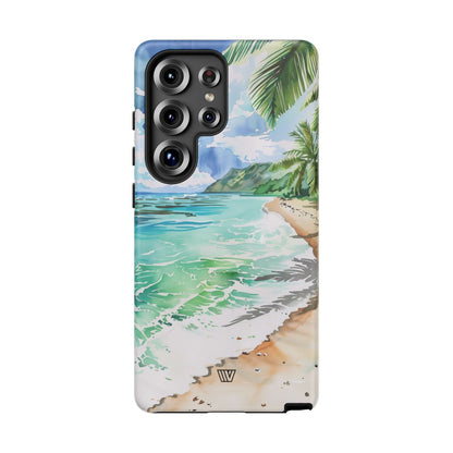 Watercolor Beach Tough Phone Case – Samsung Galaxy S25 Ultra, Matte